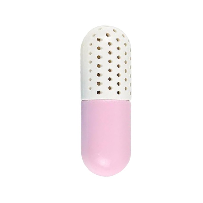 Baluue 2pcs Capsule Shaped Deodorizer Moisture Absorber for Shoes Suitcases