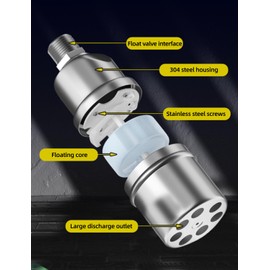 3/4 Inch Float Valve for Water Tank Pool - Automatic Water Level Control Valve - 304 Stainless Steel Poor Water Level, Automatic Filling Float Valve