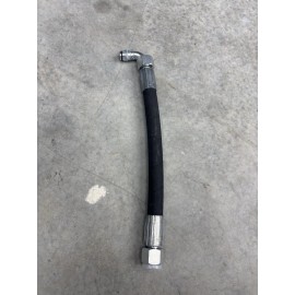 Chinese Excavator Hydraulic Hose, M22x1.5 Straight, M22 90 Degree 12” Long 5/8”