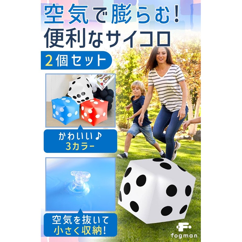 fogman Large Event Dice Dice Gift Set of 2 (White)