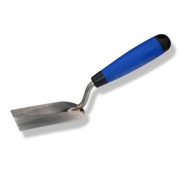 DEWEPRO® Plaster Trowel 60 mm Stainless Steel Blade Plaster Trowel Plaster Trowel with Stable Support and Soft Handle
