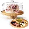 MASTERTOP Cake Stand with Dome Cover - 6 in 1