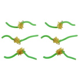 Feeder Creek Squirmy Wormy Fly Fishing Flies | Fly Fishing Lures with Bead Head Size 12 | Fly Fishing Assortment | Trout Flies | Bass Flies | Streamer Flies (Green (6 Pack))