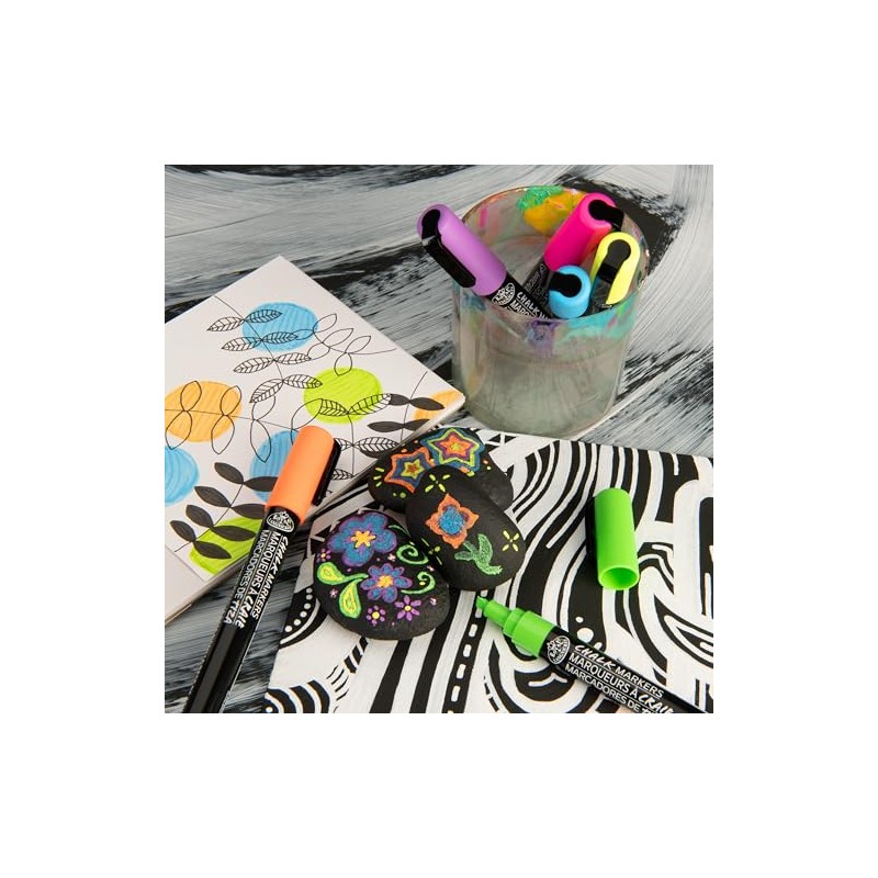 Royal & Langnickel 6pc 2mm METALLIC CHALK MARKER SET