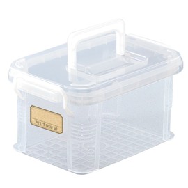 Fudogiken F-2574H Storage Box, Petinoi 50 (with Handle) Clear