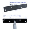 Premium Heavy Duty Floating Shelf Brackets - Solid Steel Wall