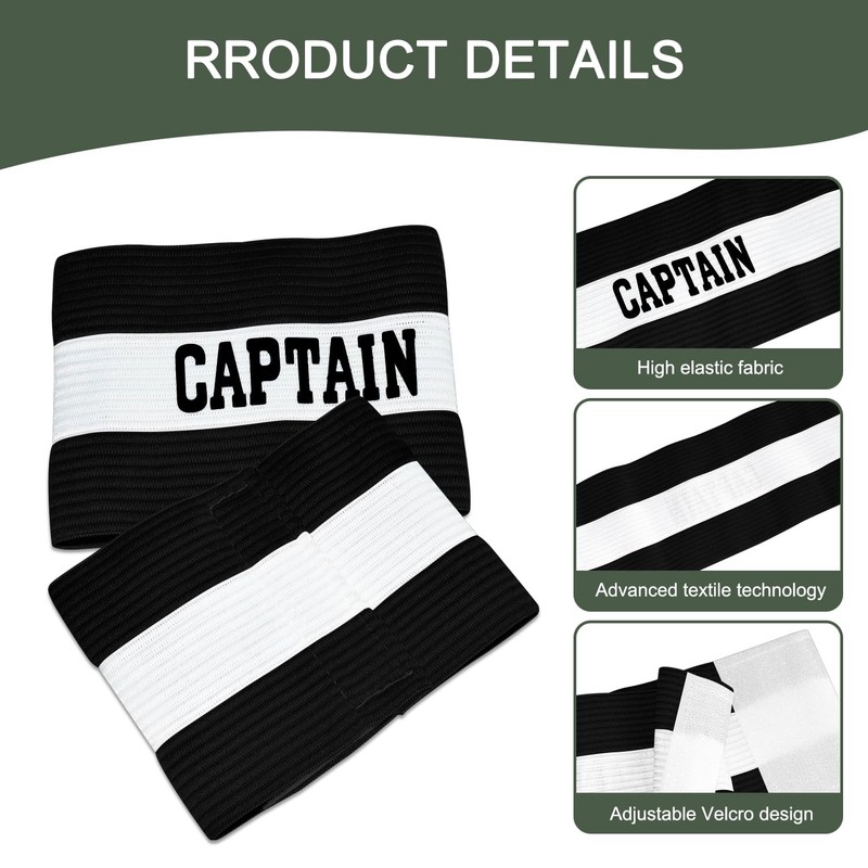 Milec Unisex Captain's Armband for Soccer Training, Adults & Youths