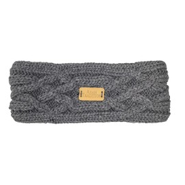 Aran Traditions Cable Knitted Style Headband (Steel)