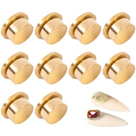 Gusset Wave Nail Bearings 10pcs Rotating Nail Charms Nail Art Rotating Charms Pedestal Nail Parts 3D Design Rings Craft Jewelry Accessories Rotating Tools Deco Material Bearing Tools