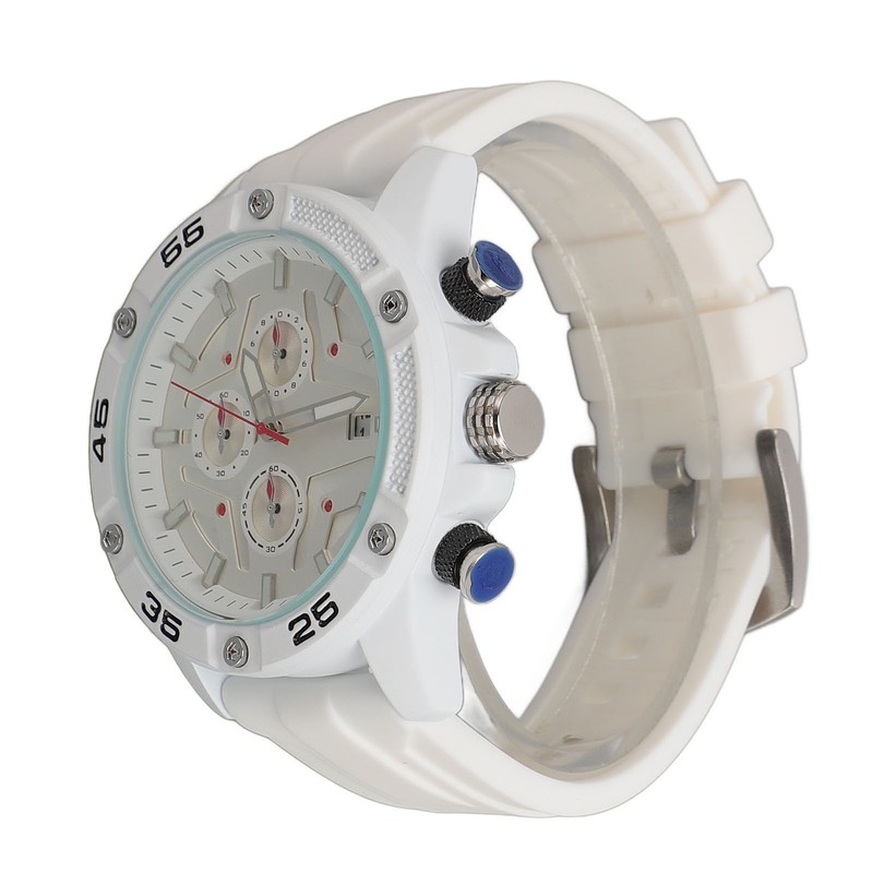Waterproof Chronograph Watch Fashion Casual Mechanical Silicone Calendar Business Watch