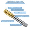 sourcing map 2pcs Straight Flute Thread Tap, M16 x 1.5