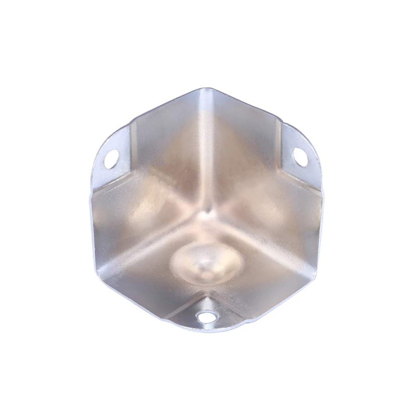 Tiazza 8Pcs Galvanized Tool Box Corner Protectors Aluminum Box Angle