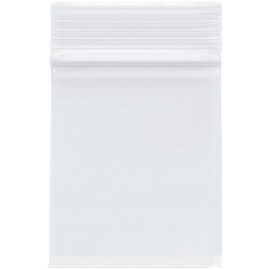Plymor 2.5" x 3" (Pack of 100), 4 Mil Heavy Duty Zipper Reclosable Plastic Bags