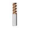 Cleqee Carbide End Mill, 18 mm Square Mill, AlTiN-Coated, 4