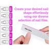 15 Pcs Professional Nail Files Double Sided Rectangule Shape Emery