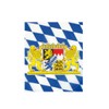 KarnevalsTeufel.de Bavaria Flag Blue/White with Bavarian Crest Decoration for Folk