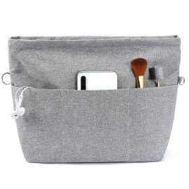 Vancore Bag-in-Bag, Small, Inner Bag, Freestanding, Lightweight, Bag-in-Bag, Waterproof, Organizer Bag with Partitions, For Tote Bags, Men's and Women's, Zippered, Bag Organizer, For Commuting and