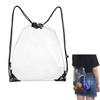 Fuugui Drawstring Backpack Pool Bag Transparent Fruit Storage Gym Bag