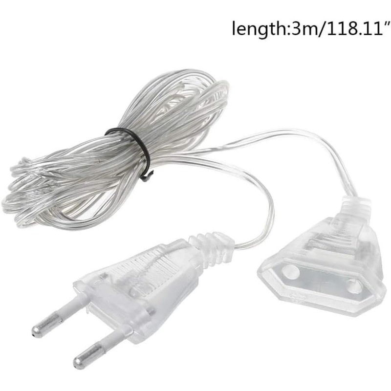 Extension Lights, Transparent Cable Extension Cord, Plug Lamp Extension Cord,