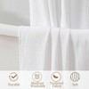 Aiyufeng 3D Textured White Shower Curtain for Bathroom, Fabric Shower