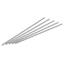 sourcing map 304 Stainless Steel Right-Hand Threaded Fully Threaded Rod M3 - 0.5 Thread Pitch M3 x 130 mm Pack of 15