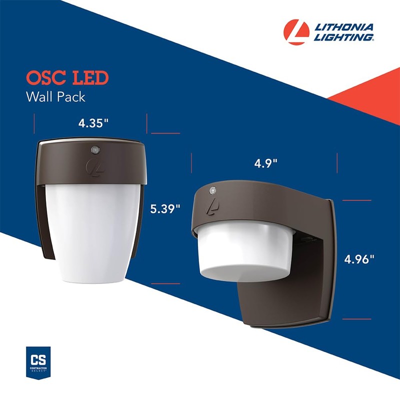 Lithonia Lighting LED Wall Pack Outdoor Light Fixture, Wall Sconce