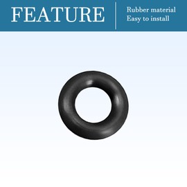 QUARKZMAN 50 Pieces Nitrile Rubber Sealing Ring Round Washer 5 mm x 2 mm x 1.5 mm for Tap Plumber Repair Seal Connection, Black