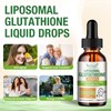 2 Pack 3000mg Liposomal Glutathione Liquid Drops, 98% Absorption Liposomal