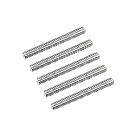 sourcing map Fully Threaded Rod M6 x 50mm 1mm Thread Pitch 304 Stainless Steel Right Hand Threaded Rods Bar Studs 5 Pack