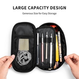 Basketball Pencil Box Black Kids Pencil Case for Boys Youth, Big Capacity Canvas Pen Pouch Marker Bag, Portable Travel Storage Box Desk Office Organizer, Sports-Themed Stationery Organization Bag