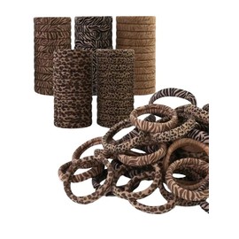 Leopard Pattern Hair Tie, Soft Elastic Hair Tie, Hair Accessories Set for Women & Girls, Rubber Band Suitable for Thick Hair, Ponytail Holder, Work Hairstyles Decoration, Girl  Scrunchie Accessories:_Set2_one-size