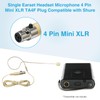 10 Pack Headset/Headworn Microphone Single Earhook Headset Microphone Mini XLR