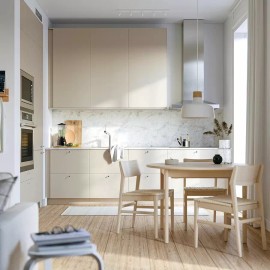 Ikea HAVSTORP Sektion 2pc door/corner base cabinet set beige 13x30 " 204.753.18