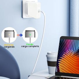 Cargador Rápido de 85W para Macbook, Adaptador de Corriente en Forma de T, Cargador de Portátil T-Tip Compatible con MacBook Pro y MacBook Air Retina de 13”/15"/17“ (Después de Mediados de 2012)