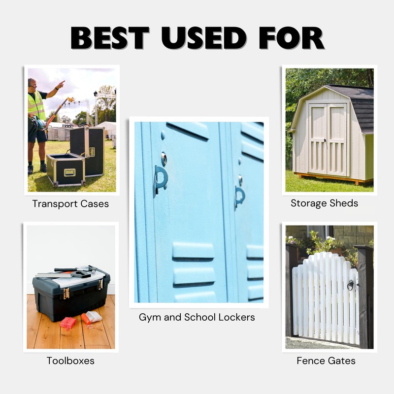UP Security Combination Gym Locker Lock, Aluminum Alloy Body, Outdoor