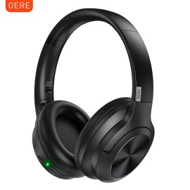 QERE E80 Wireless Headphones Active Noise Cancelling 40mm Speaker 25dB ANCconnectors: TYPE-C, color: Black