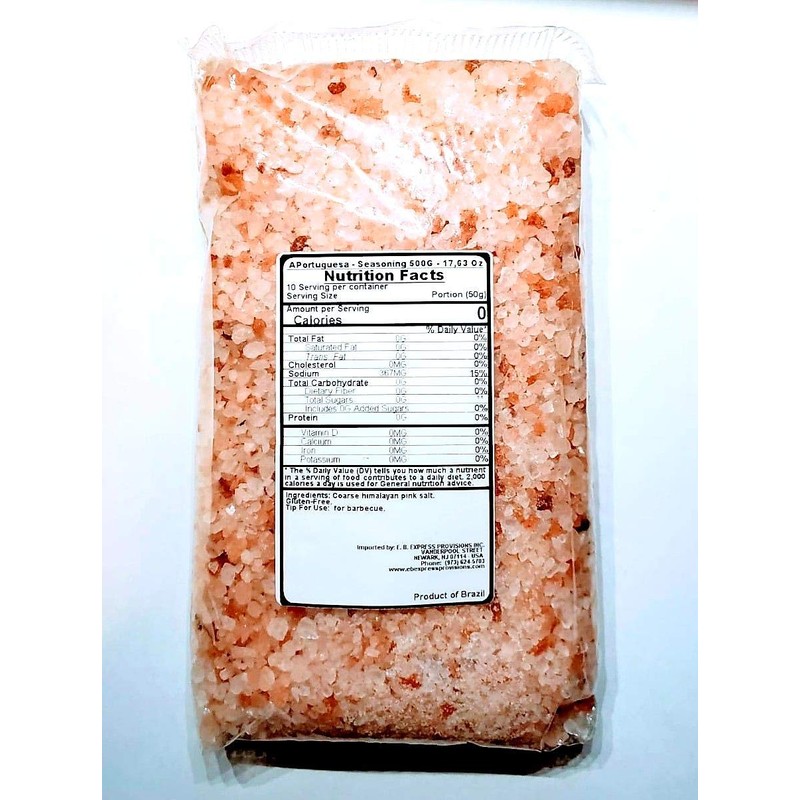 A Portuguesa Brazilian Pink Himalayan Salt for BBQ 17.63oz