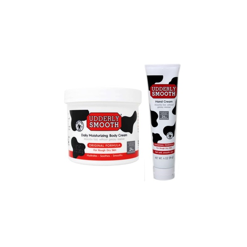 Udderly Smooth Paquete de dos cremas corporales Udder Body Cream,
