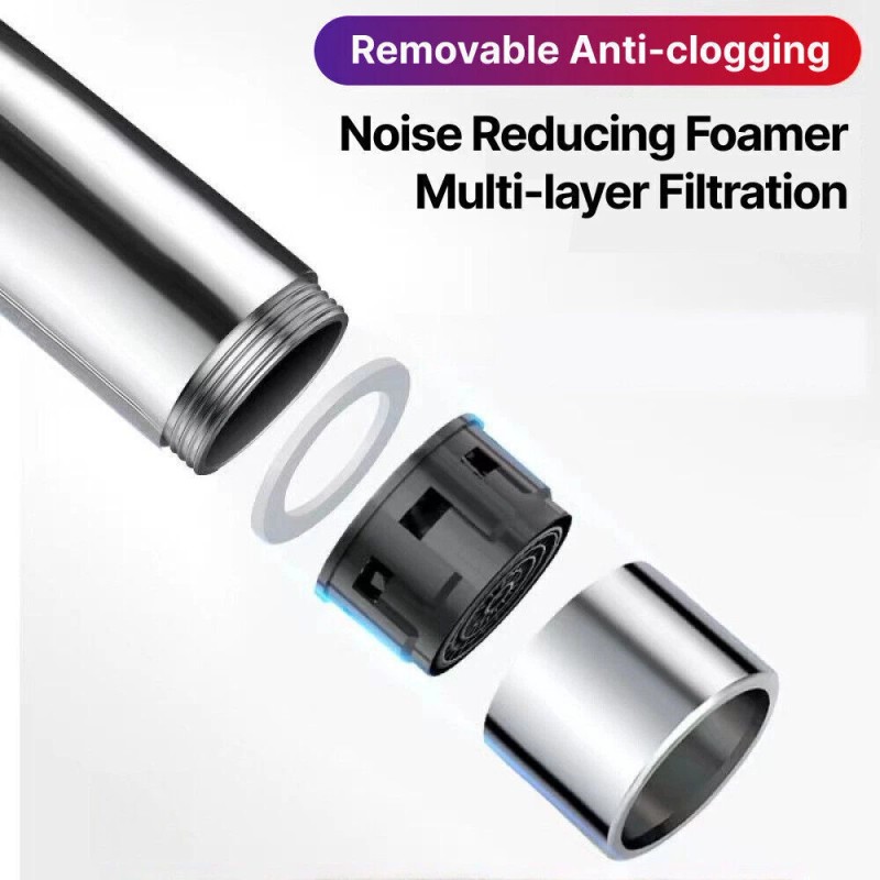 HarborFlow Stainless Kitchen Sink Faucet Brushed Nickel Single Handle Sprayer