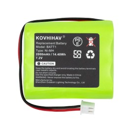 BUSFUIVA Updated 7.2v 2000mah ni-mh Battery Pack 228844 Control Panel Security System Alarm Battery for BATT1X BATT2X 6MR2000AAY4Z 10-000009-001 10-000013-001 PERS-4200