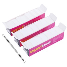 975 Pieces Lint Free Nail Art Gel Polish Remover Cotton Pad Nail Wipe With 1 Pcs Cuticle Double Head Pusher Remover Tool