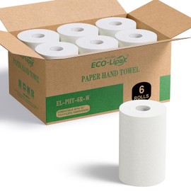 ECOLipak TAD Paper Towels 10 x 800 White, 6 Roll High Capacity