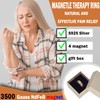 YINOX S925 Magnetic Therapy Arthritis Silver Ring, 3500 Gauss 4