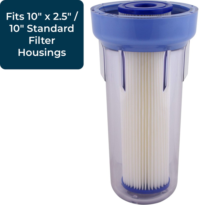 SpiroPure SP-EC20 10x2.5 20 Micron Pleated Cellulose Sediment Water Filter