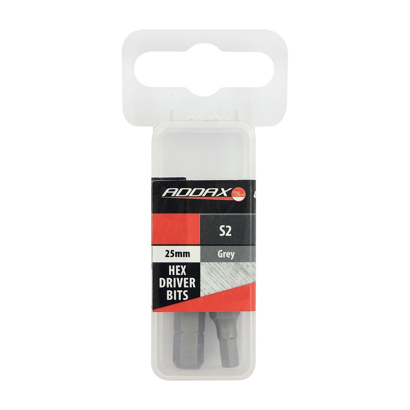 TIMCO Hex Driver Bit S2 Grey - S2 Steel is
