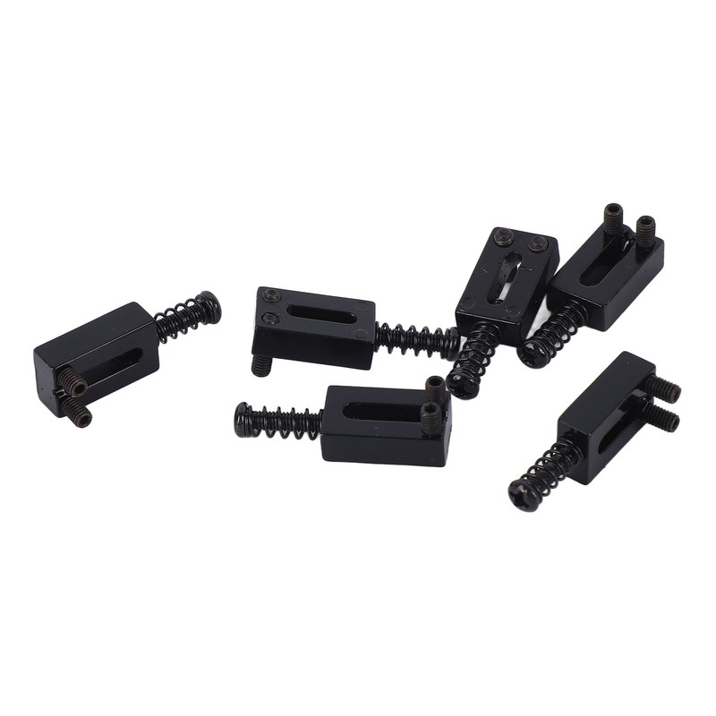 6 Pcs Electric Guitar Bridge Saddle Standard Zinc Alloy Guitar