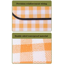 200 * 200cm Picnic Mat, Picnic Blanket Waterproof Extra Large, Outdoot Blanket, Moisture-Proof mat Picnic Cloth, Portable Waterproof Outing Tent mat (Yellow)