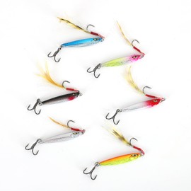 Spotlip 6pcs Metal Jig Set 7g/10g/15g/20g/25g/30g Boat Sea Fishing Lure Set (15g)