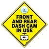 Autoschild mit Aufschrift "Dash Cam in Use", 14 x 14
