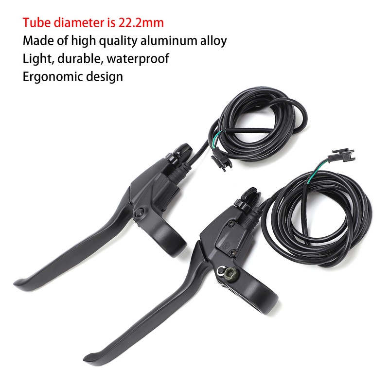 2 PCS Electric Bike Brake Handle Aluminum Alloy Mountain Bicycle